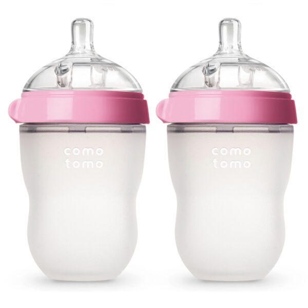 Mamadera Rosada Comotomo 250 ml - Imagen 3